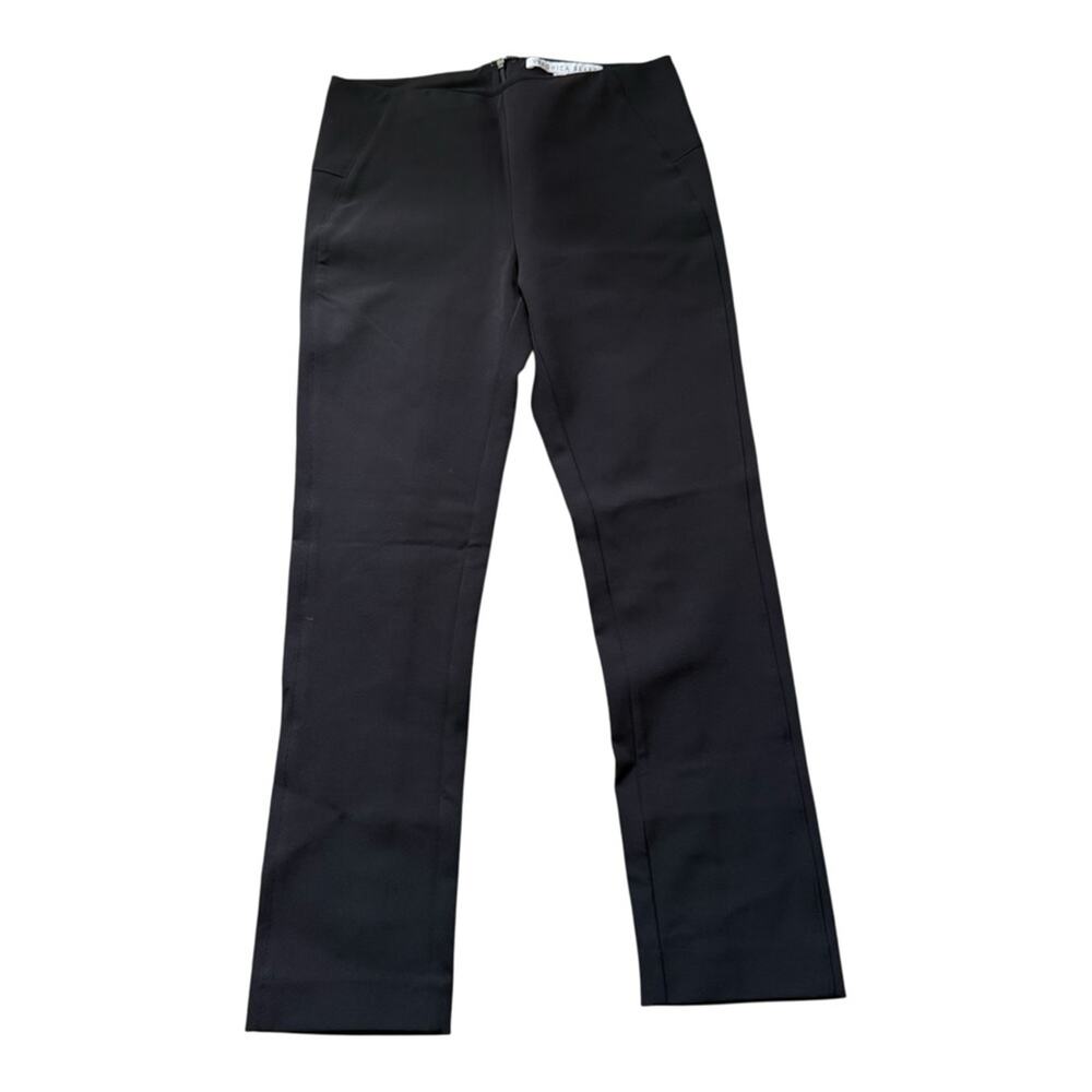 Veronica Beard Scuba Slim-Fit Pant in Black Size 2